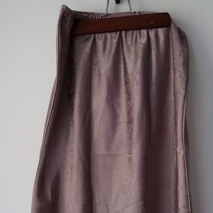 Christian Dior Light Pink Floral Midi Slip Skirt M